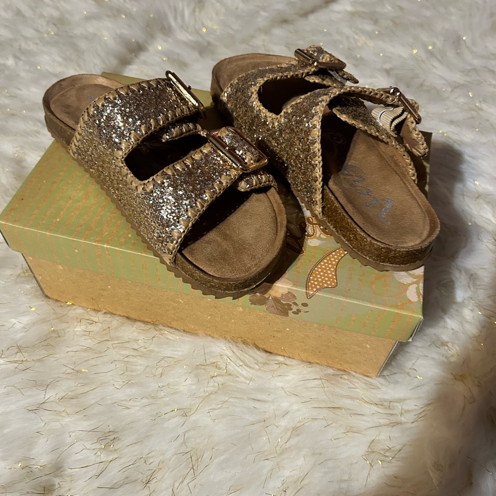 Sparkly Gold Sandals